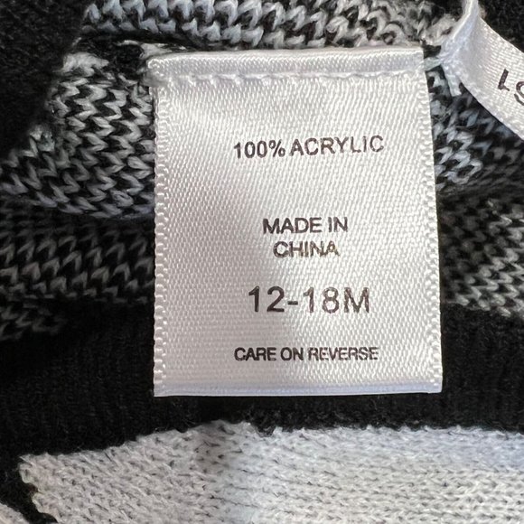 NWT NY & C KAAVI JAMES Baby One Piece Sz 12-18M Black Gray Short Sleeve - Picture 5 of 5